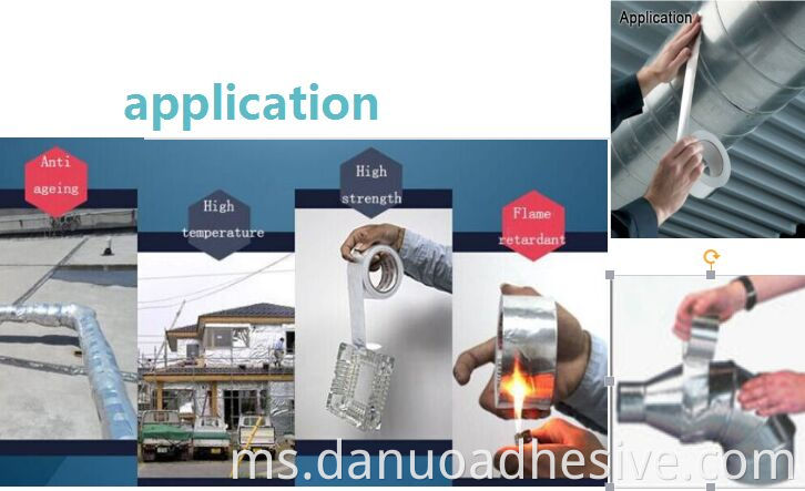 pelekat diri gummed kalis air alumuminu pita foil